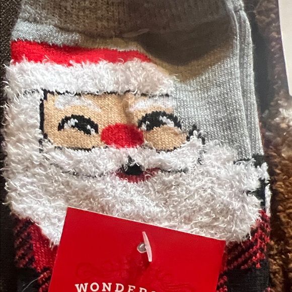 Wondershop Kids Santa and Gingerbread Socks - Red and Brown - NWT - Picture 5 of 6